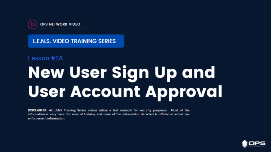 New User Sign Up and Account Approval Video - Training Key #1A New User Sign Up and Account Approval Video - Training Key #1A