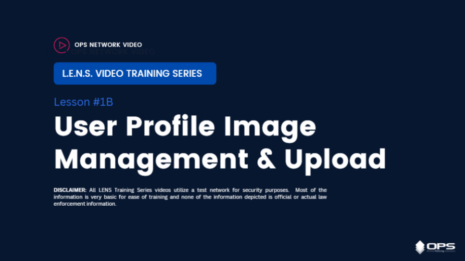 User Profile Image Management and Upload Video - Training Key #1B User Profile Image Management and Upload Video - Training Key #1B