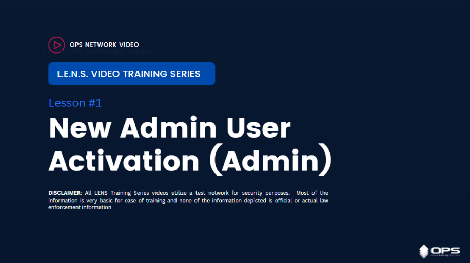 New Admin User Activation Video - Training Key #1 New Admin User Activation Video - Training Key #1