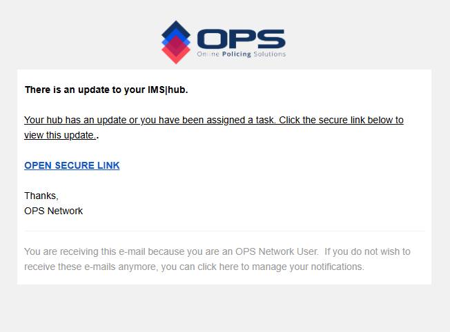 Hub Update Email