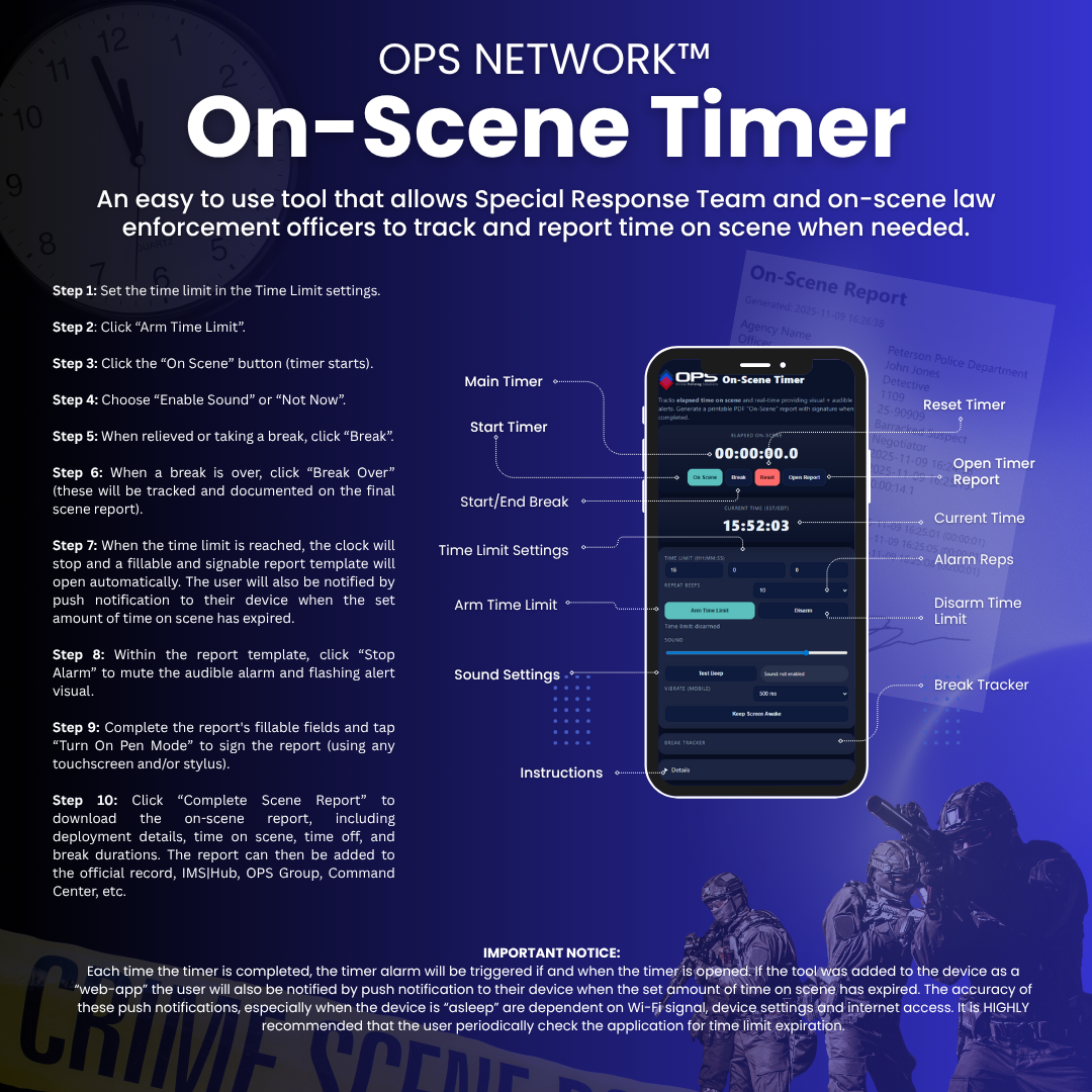 On-Scene Timer